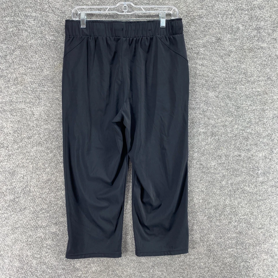 32 Degrees Activewear Track Pants Women S Small Black High Rise Drawstring - Image 2 of 4