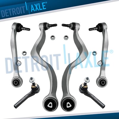 Front Lower Control Arms w/Ball Joints Outer Tie Rods for 2002-2008 745Li 760Li