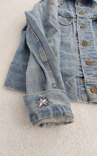 Vintage 80s Lee Denim Jacket Womens 36 Regular Sanforized 100 % Cotton Made USA - Picture 7 of 22