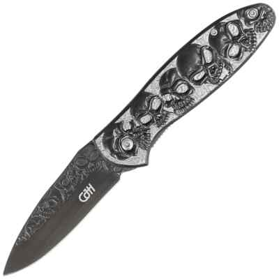 Herbertz CJH Skulls Stainless Steel, Titanium Coated 420 (10000355