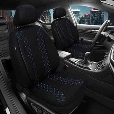 Prime Autositzbezüge für VW Amarok ab 2010-2022 (Schwarz-Blau)