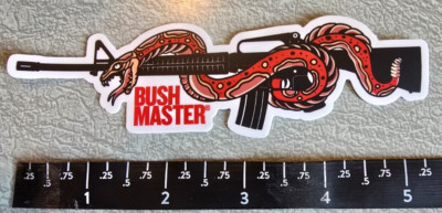 #2 Bushmaster BA50 V-Radicator Rifle Snake 5.56 AR Vinyl Decal Sticker Shot Show