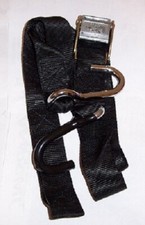 Tie Down Black Pro grip 6' long 1 1/2" wide S-Hooks