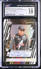 Cole Custer 2023 Panini NT Racing 75th Anniversary Signatures /75 CGC 10 POP 1