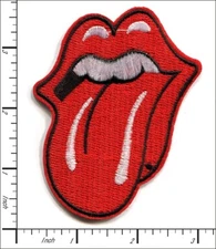 20 Pcs Embroidered Sew or Iron on patches Premium Rolling Stones 7x9cm AP056aD