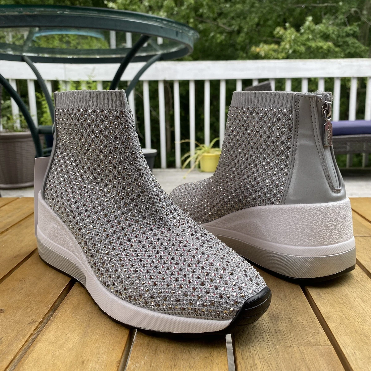 Waterproof wedge best sale sneakers