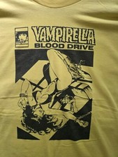 Vintage Vampirella 90s Graphitti Comics Rare Yellow T-Shirt XL