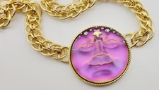 Kirks Folly Venus Mystic 50mm Seaview Moon Status Chain Necklace GT/iridis #11