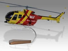 Airbus Eurocopter Bo 105 Westpac Surf Life Saving Rescue Wood Model Large 1/32