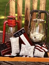 PATTERN Patriotic Bowl Filler Pillows Americana Pillows NEW Wooden Spool Designs