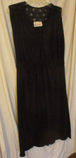Kay Windsor black long vintage lingerie pleated ribbed gown