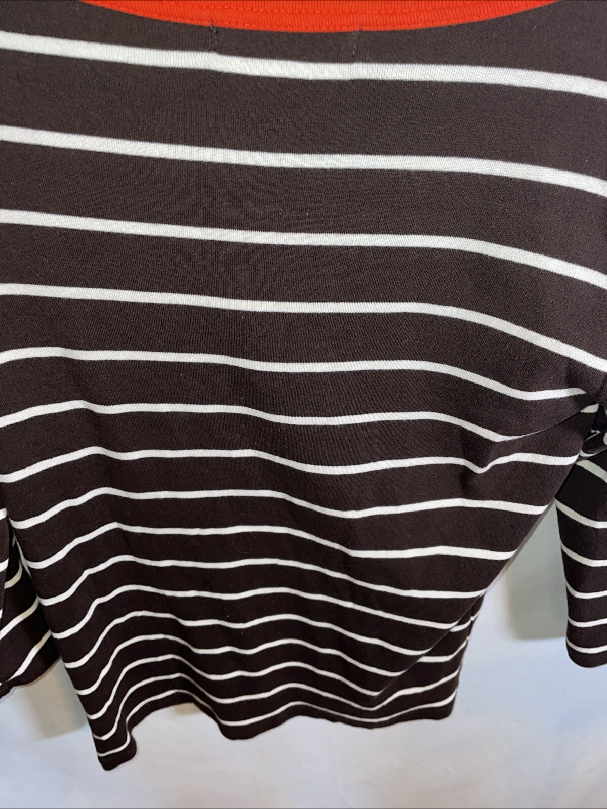 Lauren Ralph Lauren Dressy Blouse Womens Size XL Brown Striped Going Out Party thumbnail 12