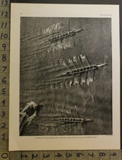 1929 HARLEM RIVER COLUMBIA UNIVERISTY CREW ROW TEAM ROW INSERT PHOTO PRINT 30082