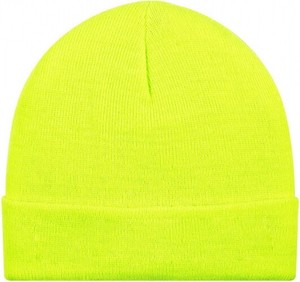 bright yellow beanie hat