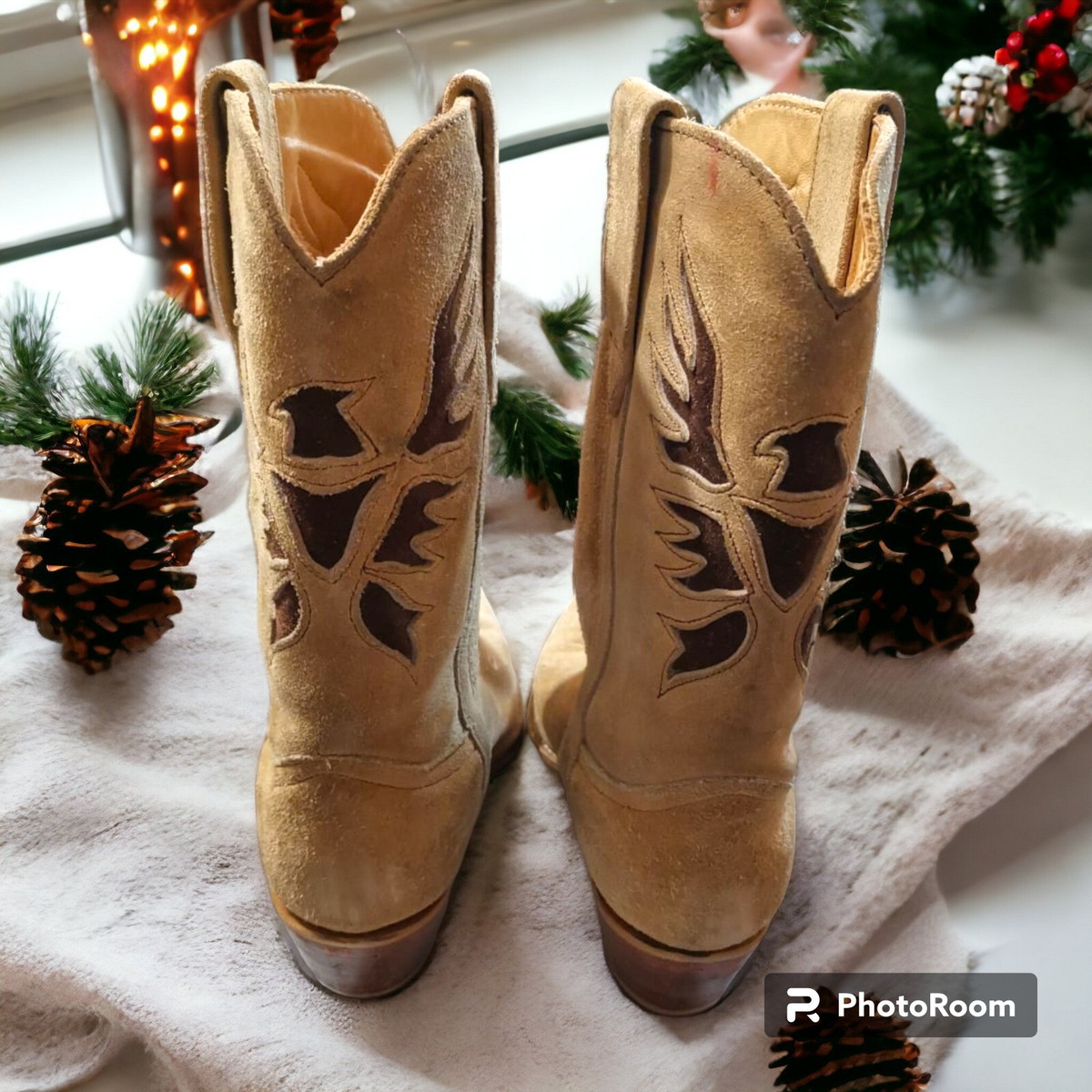 Bottines Western Enfant Mexico - Beige Taille 29 - Comme Neuves, Portées 2 Fois