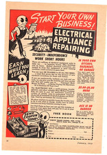 1950 Print Ad Christy Trades School Electrical Appliane Repairing