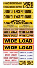 Set 1:32 Convoi - WIDE LOAD Aufkleber Train Welly Siku DECAL - RC