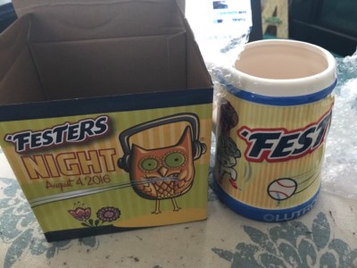 8/4/2016 NIB Lehigh Valley Iron Pigs Musik Fest 'Festers Night Ceramic Beer Mug