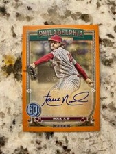 2020 TOPPS GYPSY QUEEN JACKIE ROBINSON DAY AUTO CARD /75 PHILLIES AARON NOLA