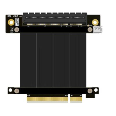 PCIE 4.0 X8 To X8 Slot Female/Male Extension Cable PCI-E Gen4 8x 90/180 Degree