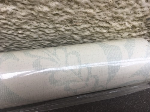 NEW ROLL LAURA ASHLEY HOME SHABBY CHIC WALLCOVERING - GRACE-DUCK EGG-W091812-A/I - Picture 9 of 11