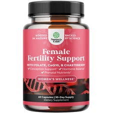 Fertility Supplement for Women with Prenatal Multivitamins Choline Inositol 60ct