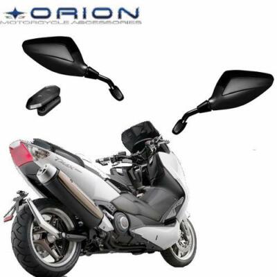 Coppia Specchietti Moto Orion neri Tmax T-max 2008 11 a Carena