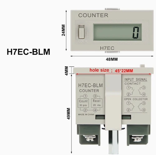 H7EC-BLM 6/8-Bit LED elektronischer Zähler für BVLM Stanzgeräte Ein/Aus - Picture 10 of 16