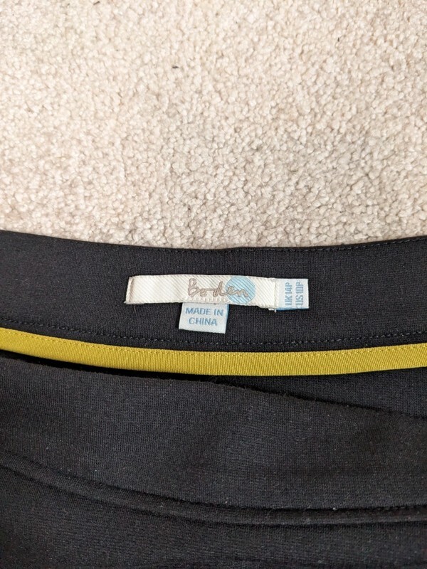 Boden black skater skirt size 14 eBay