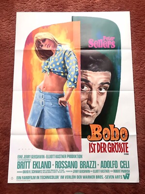 Bobo ist der Grösste Kinoplakat Poster A1, 1967, Peter Sellers, Britt Ekland