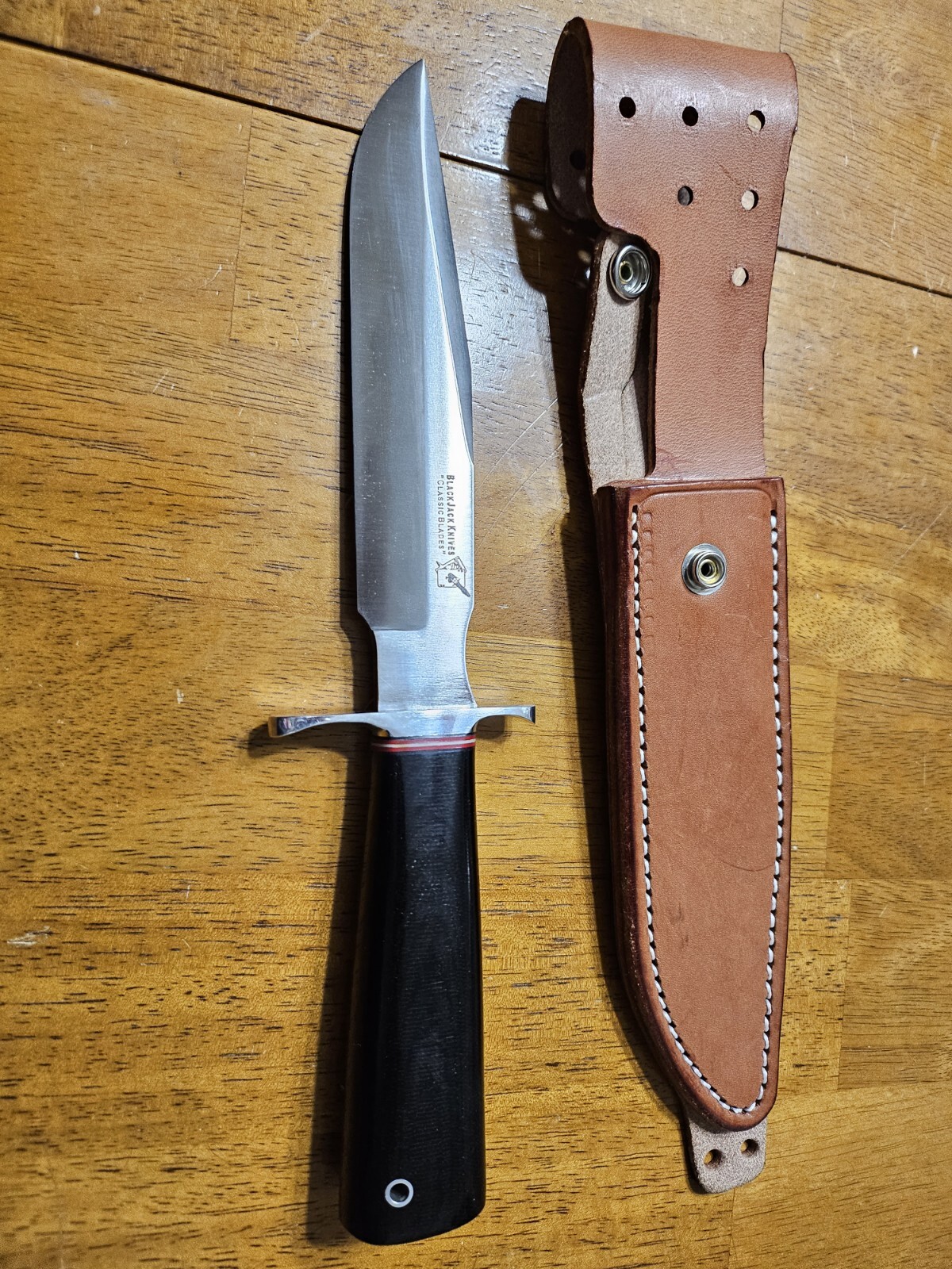 Blackjack Knives Model 17 Black Micarta Euc eBay