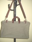 Line of Trade Large Weekender Carryall Charcoal/Leather/Canvas Bag — photo 3