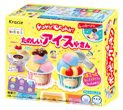 Japan DIY Süßigkeiten Kit Kracie Popin' Cookin' Fun Eisdiele 26g × 5 Boxen