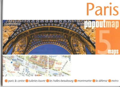 PopOut Map of Paris, France, by PopOut Maps - Compass Maps