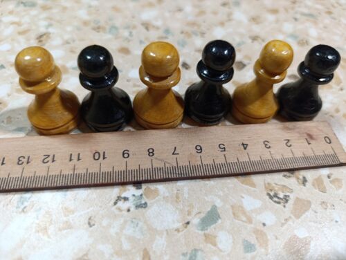 Vintage chess, chess set, wooden chess set, USSR chess, family game, wood chess - Picture 20 of 21