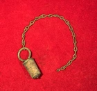 ORIGINAL CIVIL WAR CANTEEN STOPPER COMPLETE WITH CHAIN