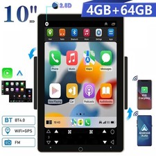 2 Din 10" Vertical 4 64G Touch Screen Car Radio Android 15 Stereo Bluetooth GPS