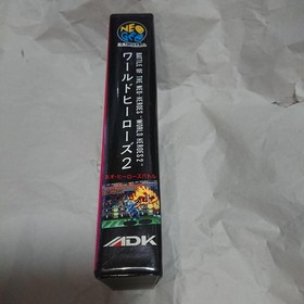 World Heroes 2 Neo Geo NG SNK AES ROM Software ROM Cassette from Japan Used