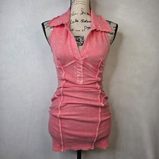 Fashion nova Celestia Ribbed Mini Dress - Coral sz small Nwt