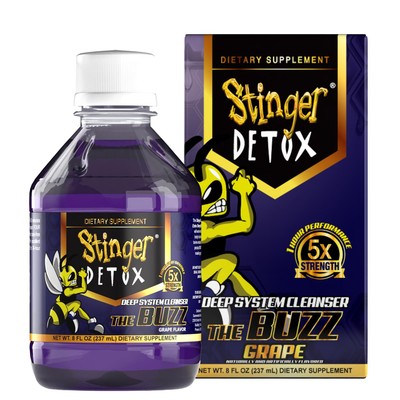 Buzz 5X Extra Strength Drink   Grape Flavor   8 FL OZ - 2 Pack