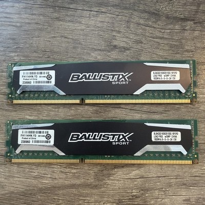 Crucial Ballistix Sport 8GB (2x4GB) PC3-12800 DDR3 1600MHz Desktop RAM Memory
