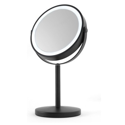 Beldray Schminkspiegel 7'' mit LED-Leuchten doppelseitig USB wiederaufladbar schwarz