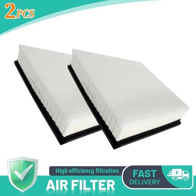 2PCS Engine Air Filter for 2011-2016 Chevy Silverado 2500 HD Sierra 3500 HD 6.6L