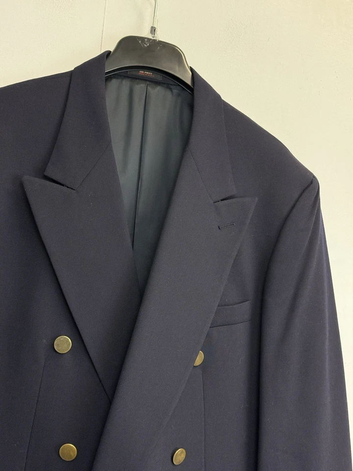 Blazer Mark Alexander Doble Pecho Metal Botón 44R Abrigo Deportivo Chaqueta EE. UU. Foto 2 de 4