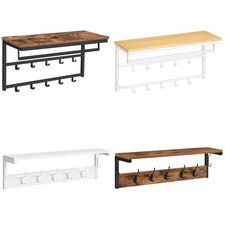 Wandgarderobe Wandregal mit Stangen Wandmontiertes Hängeregal Industriestil