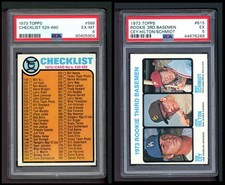 1973 Topps Baseball High Number Complete Set Cards #529-660 4.5 - VG/EX+ 7076053
