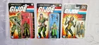 Lot 3 GI Joe 3.75in Retro Collection Stalker & Lady Jayne, 25th Anniv. Scarlett