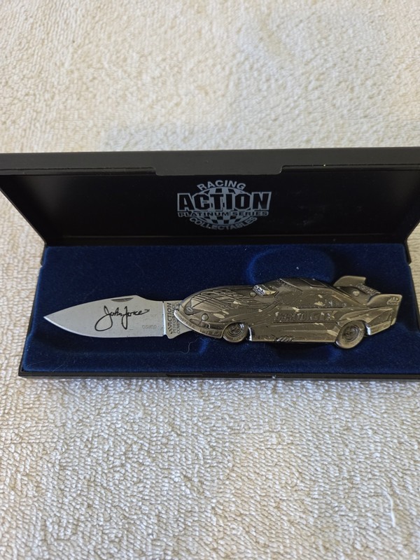 John Force Action Collectibles Platinum Series Silver Knife