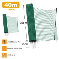 Barrier Fencing Mesh Chicken Dog Garden Plastic Fence Pins Temporary Heavy Duty