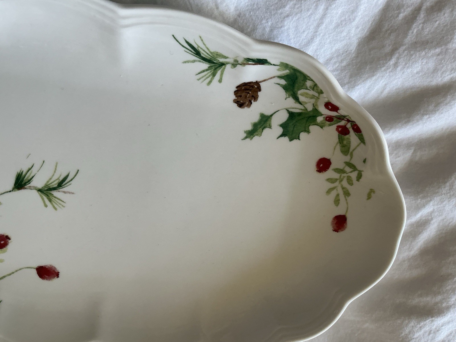 Lenox Winter Meadow serving tray EUC